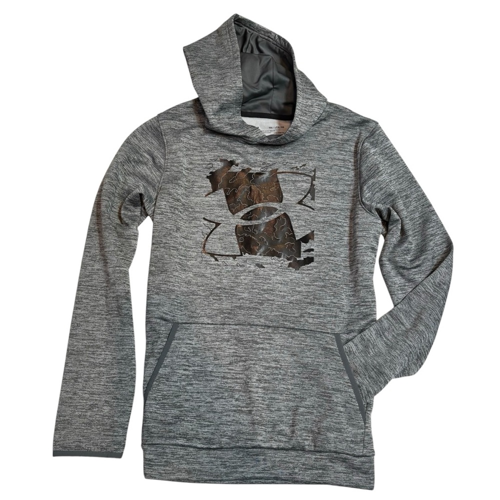 Under Armour Gray Hoodie with Dog Graphic Design